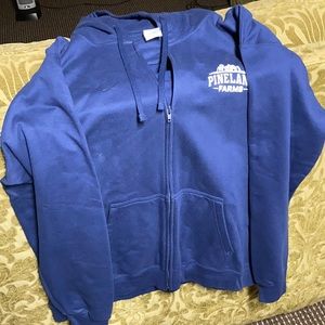 Men's navy blue full zip hoodie